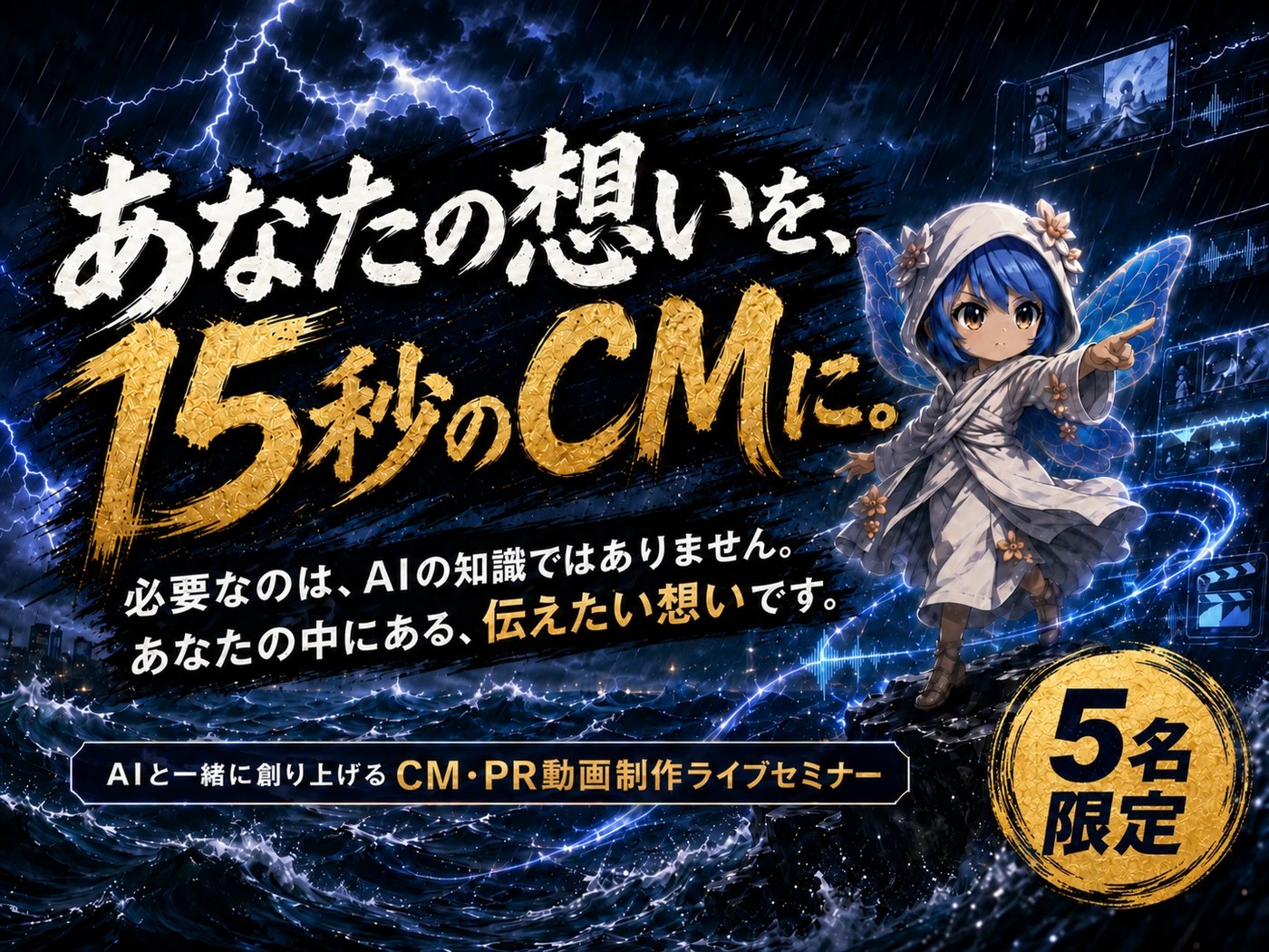 15秒CM・PR動画制作ライブセミナー